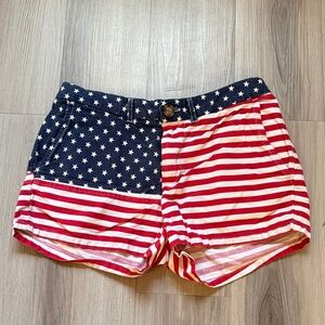 Patriotic Red and Blue Women's Shorts
